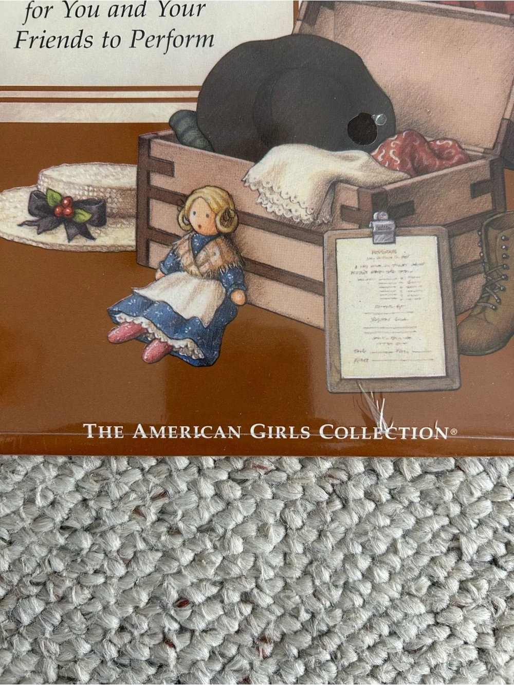 American Girls Kirsten's Theater Kit Kids Set - Brown/Red